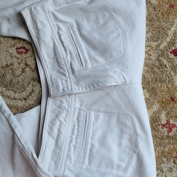 Chicos Flare Cropped White Denim Pant Size 2 - Picture 5 of 5